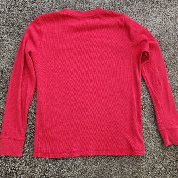 🎄 Boys Santa Christmas Thermal Shirt The Original Bearded Hipster Size L 14 16 - Picture 3 of 6